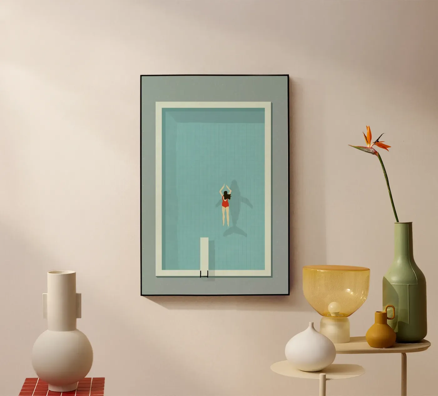 Pool acryl van Amalia Restrepo