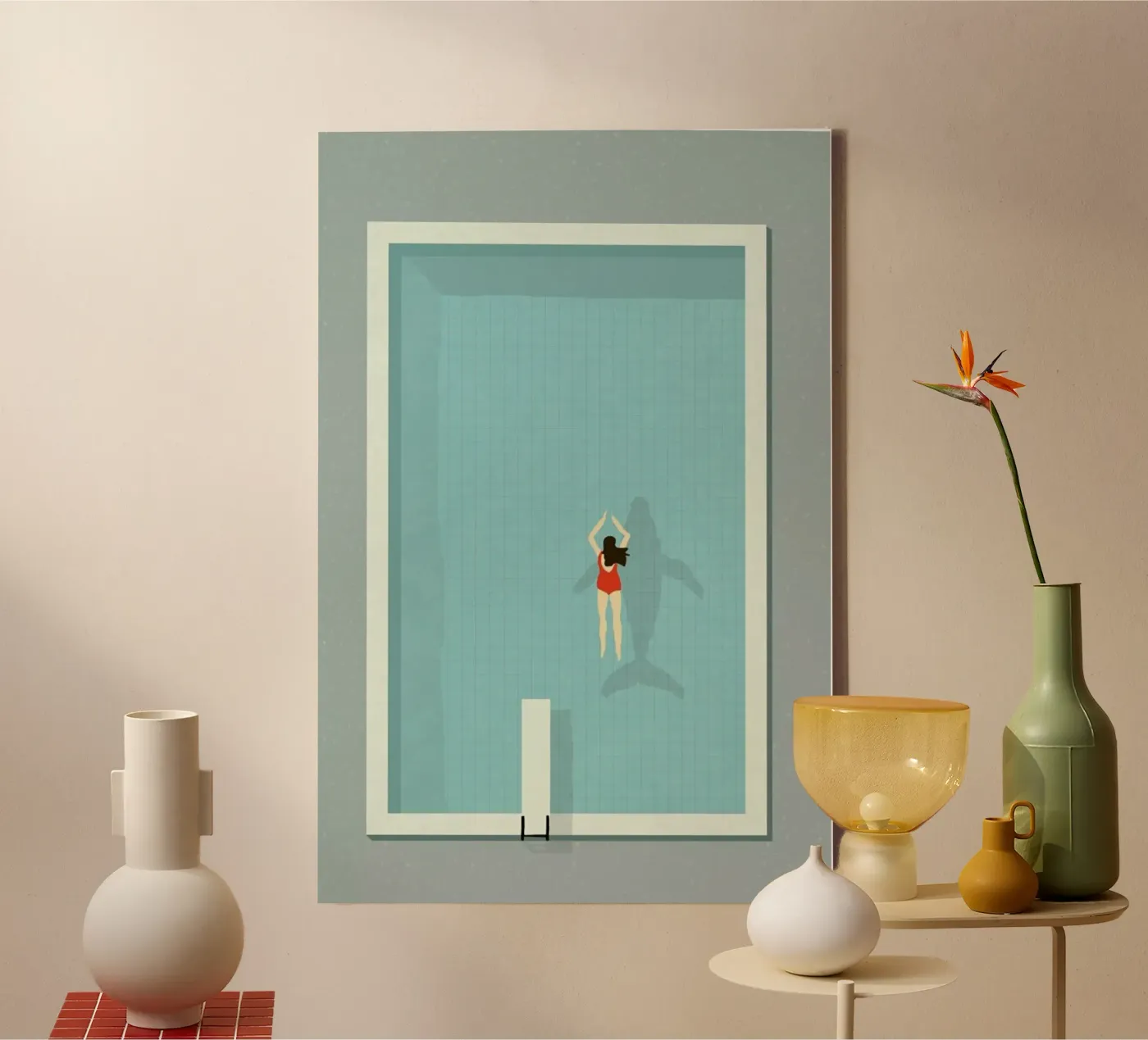 Pool canvas by Amalia Restrepo