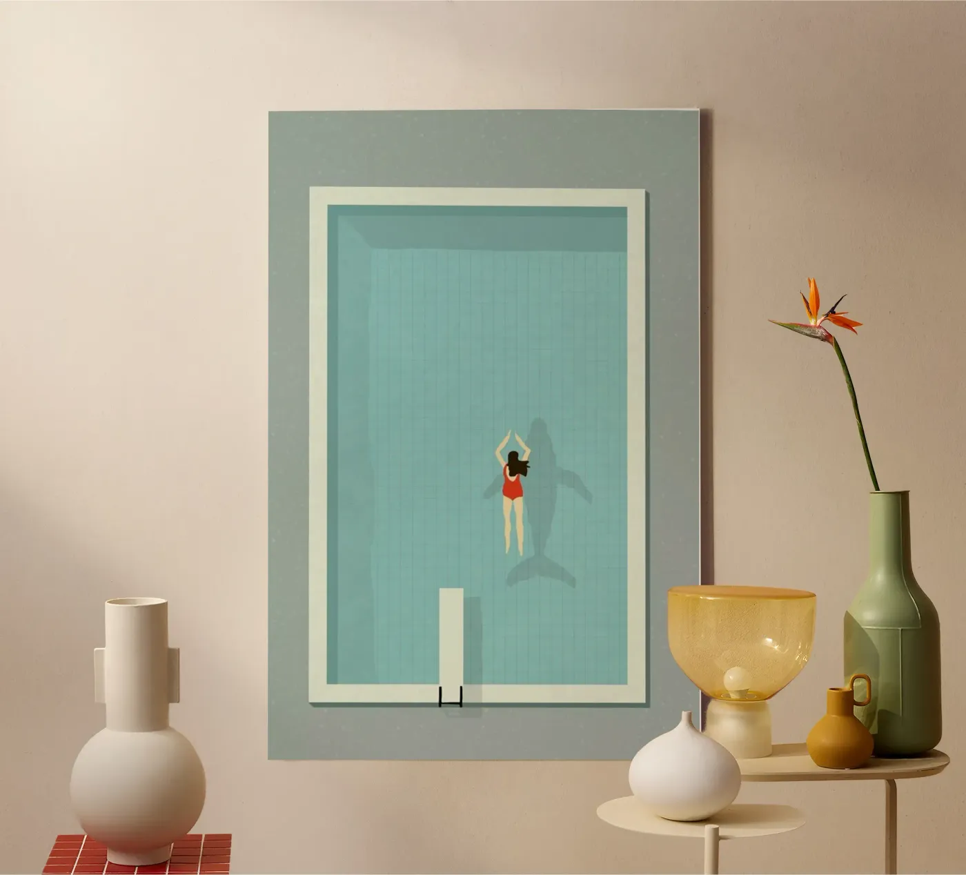 Pool canvas van Amalia Restrepo