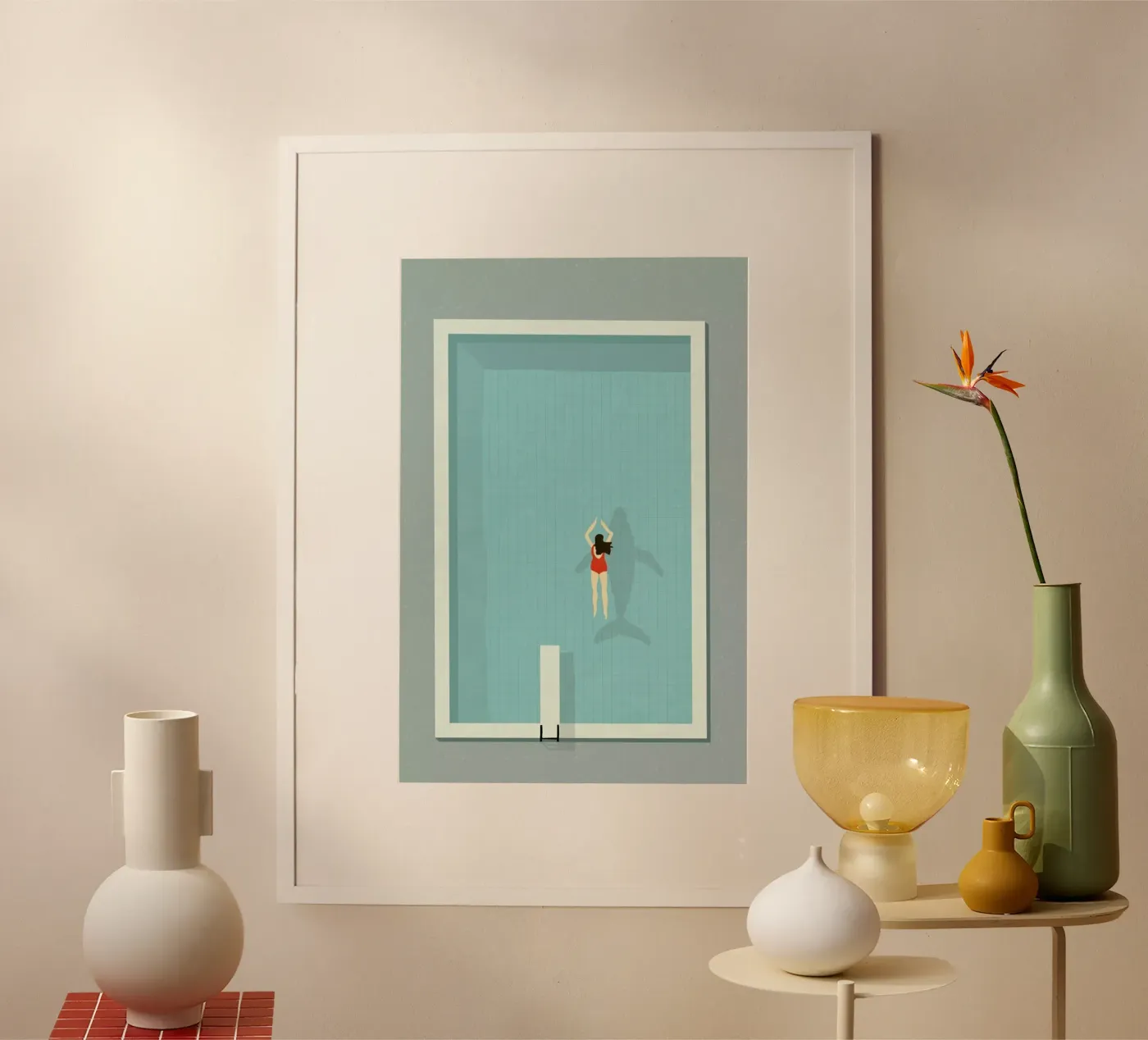 Pool Poster von Amalia Restrepo