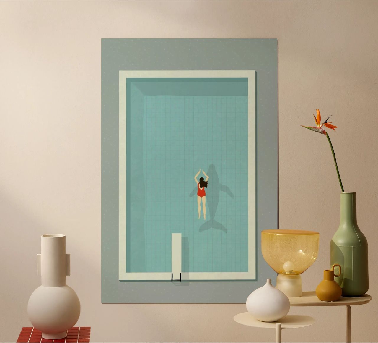 Pool Poster von Amalia Restrepo