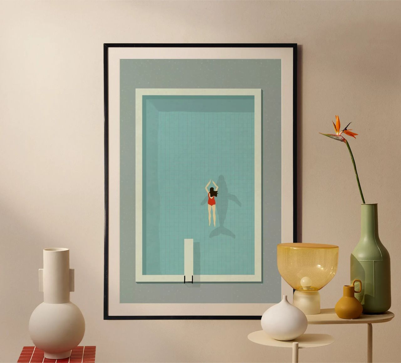 Pool Poster von Amalia Restrepo