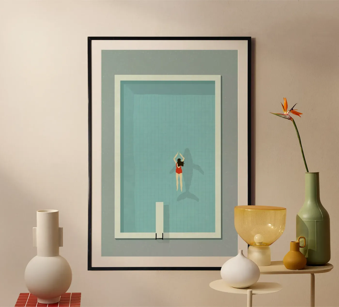Pool Poster von Amalia Restrepo