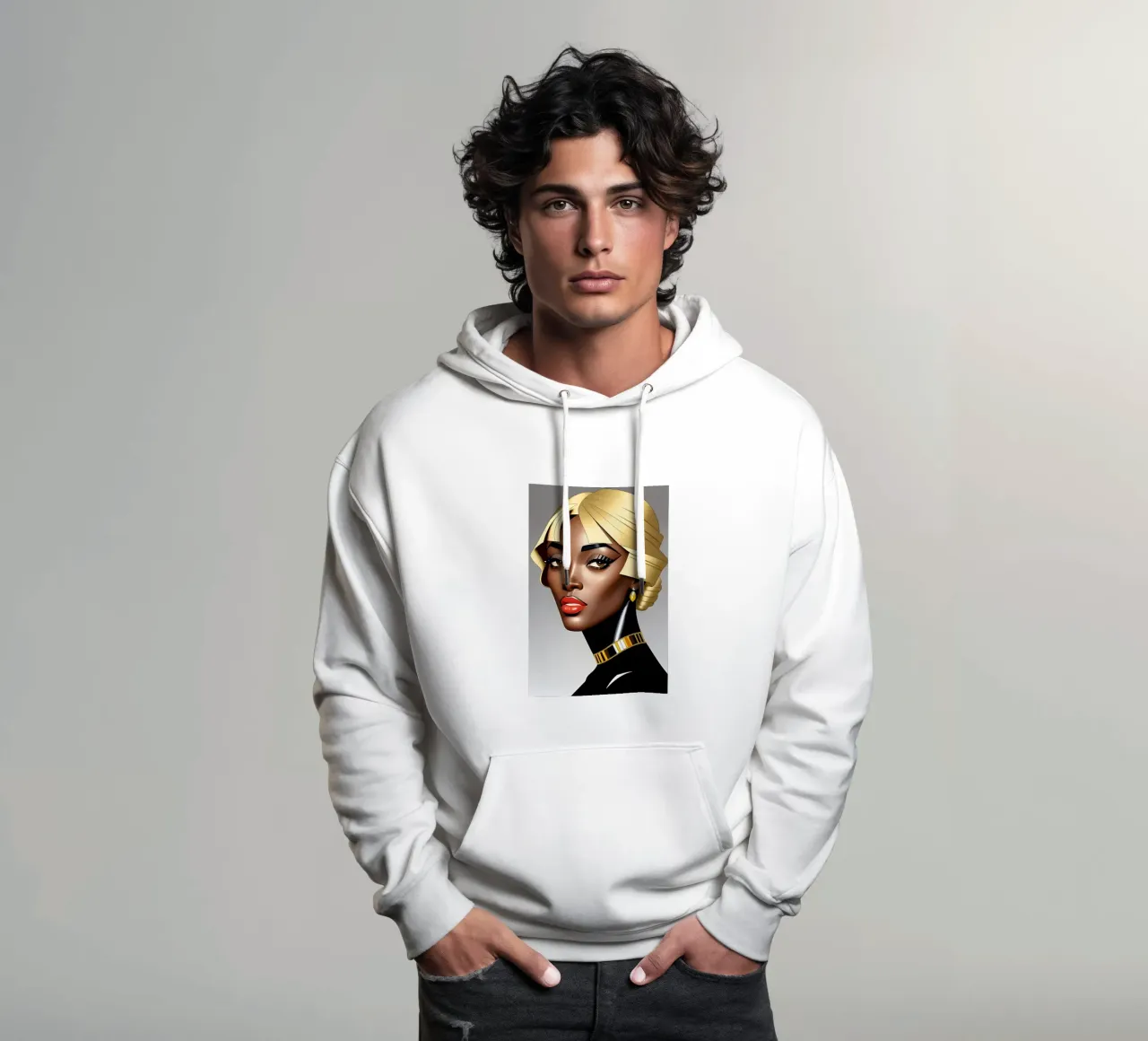 L'EPOCA D'ORO DEL DESIGN felpa con cappuccio da ART DECO