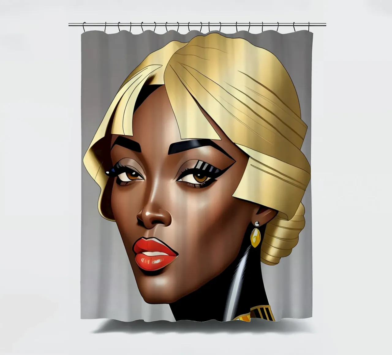 THE GOLDEN ERA OF DESIGN shower curtain by ART DECO