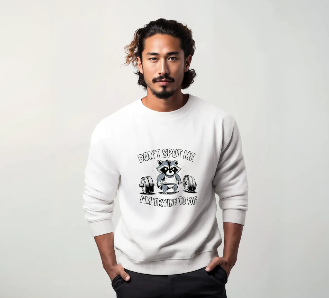 Don't spot me, I'm trying to die Sweatshirt von edsonramosart