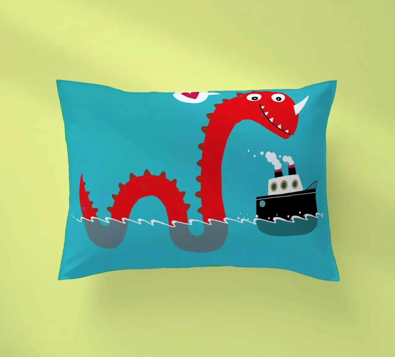 Love on the Open Seas cuscino da DinoMike