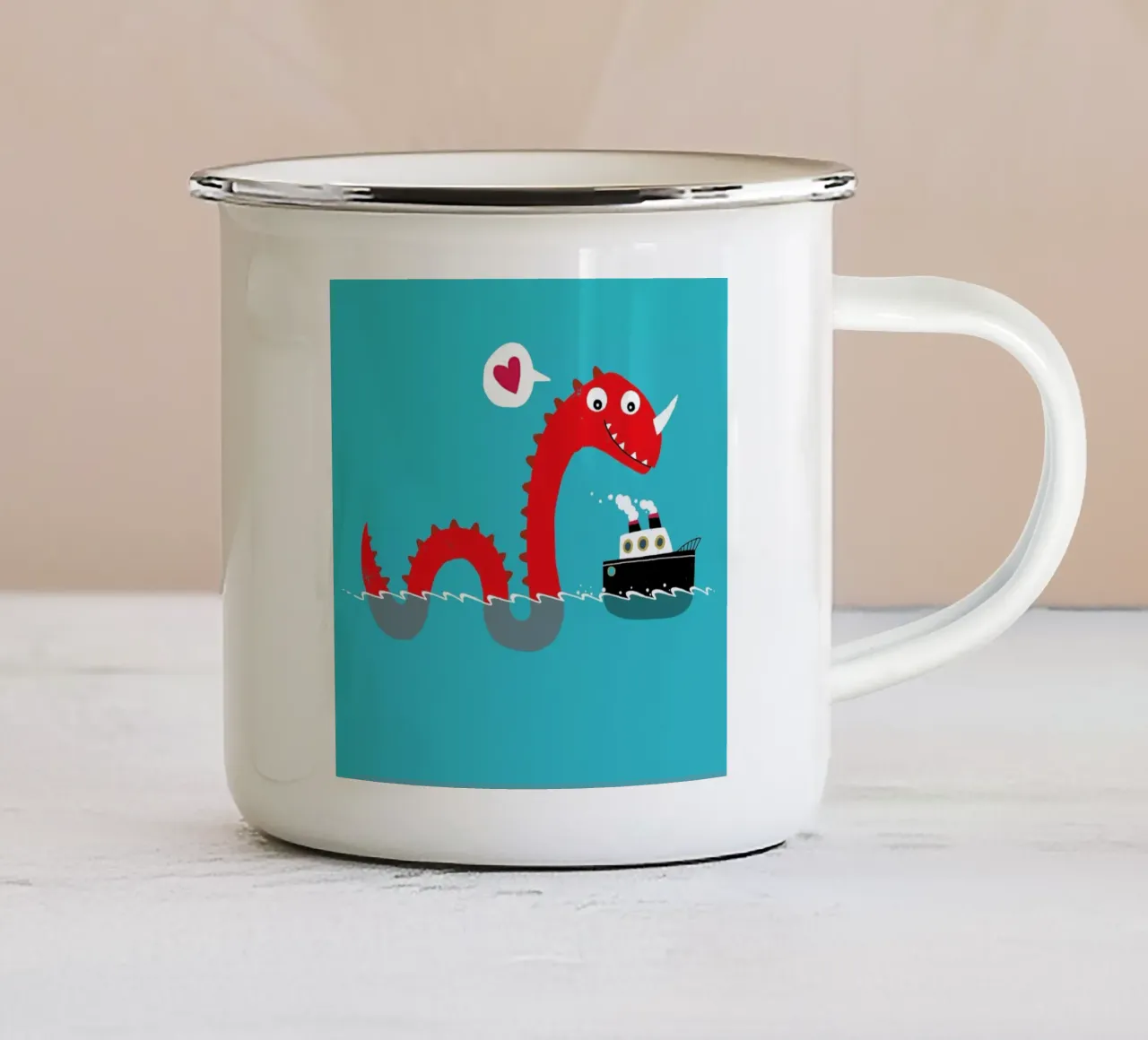 Love on the Open Seas tazza in smalto da DinoMike
