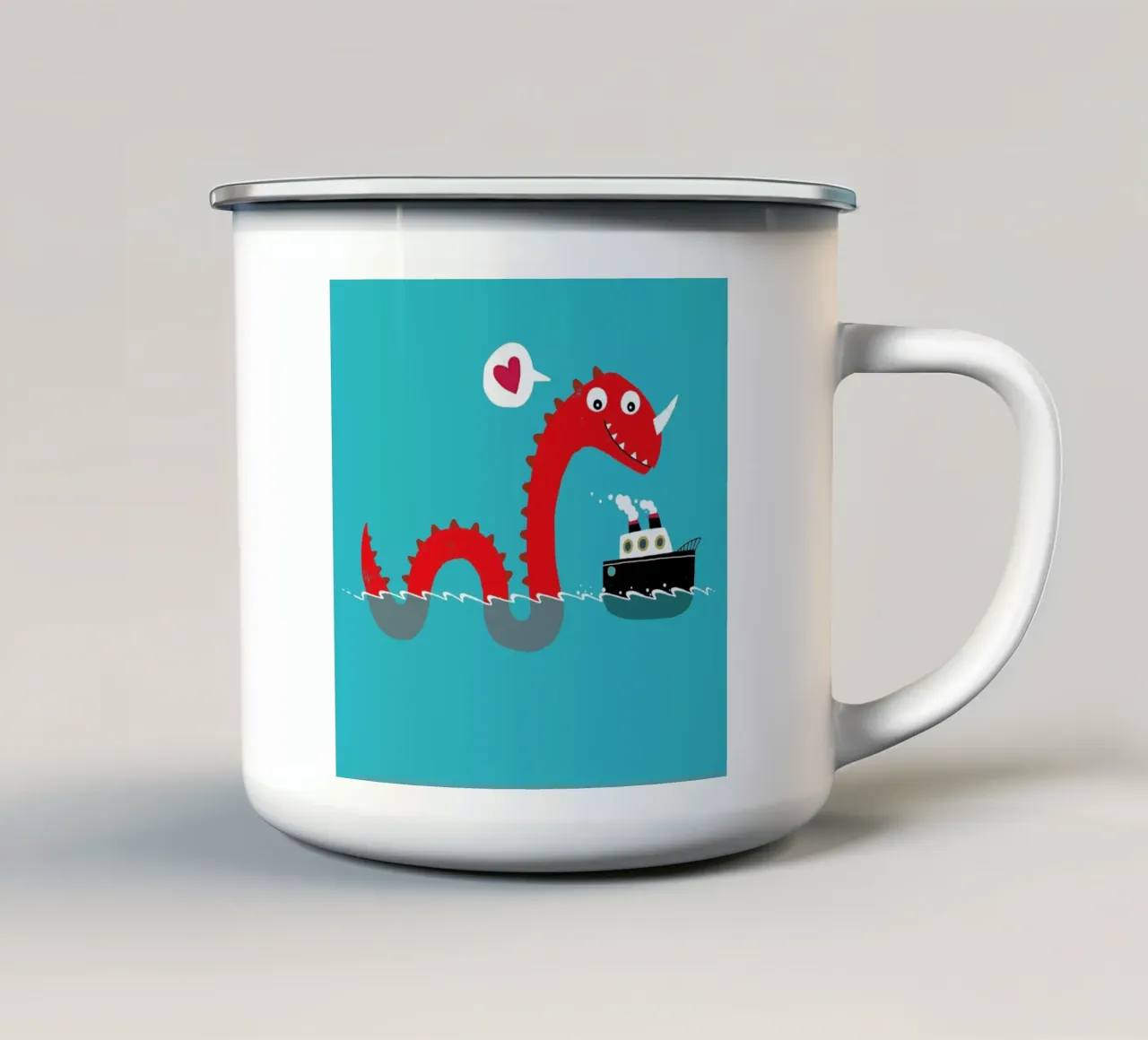 Love on the Open Seas tazza in smalto da DinoMike
