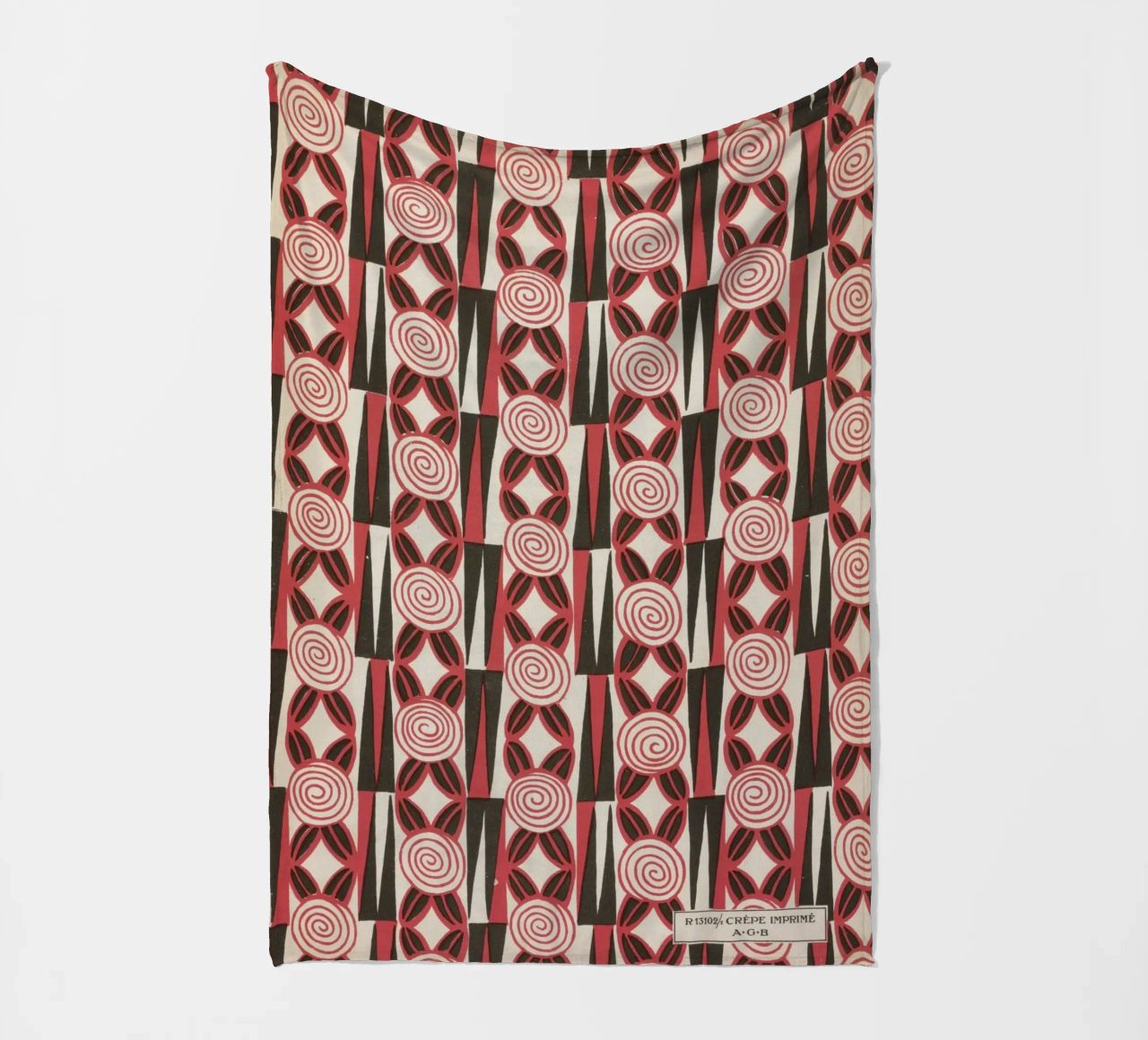Charles Goy - Leaflets of Feminine Elegance 01 fleece blanket by Old Masters