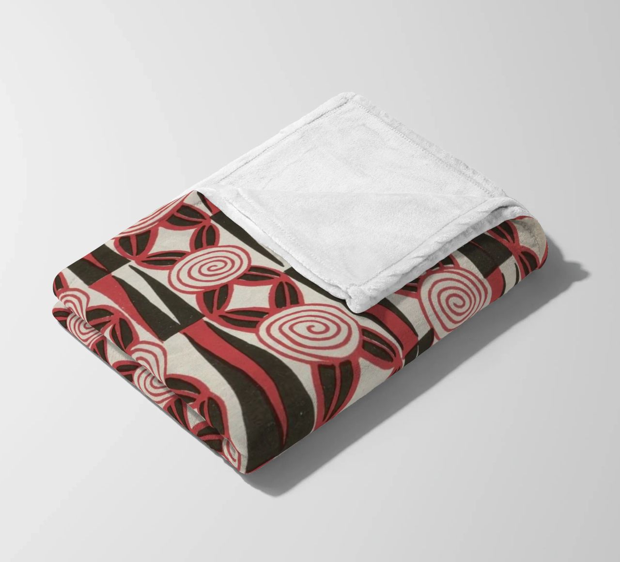 Charles Goy - Leaflets of Feminine Elegance 01 fleece blanket by Old Masters