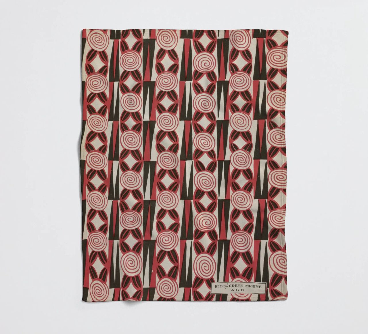 Charles Goy - Leaflets of Feminine Elegance 01 fleece blanket by Old Masters