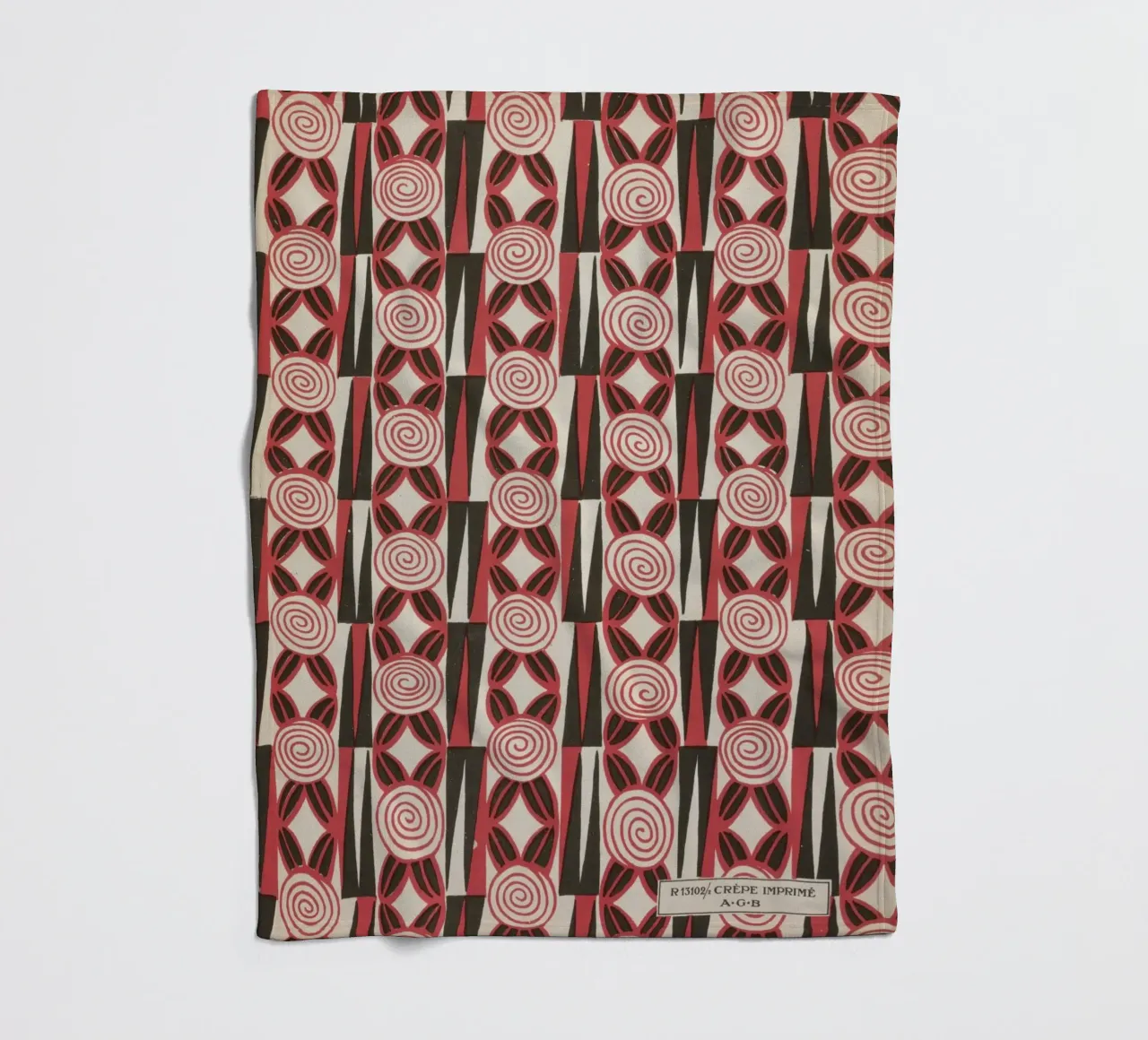 Charles Goy - Leaflets of Feminine Elegance 01 fleece blanket by Old Masters