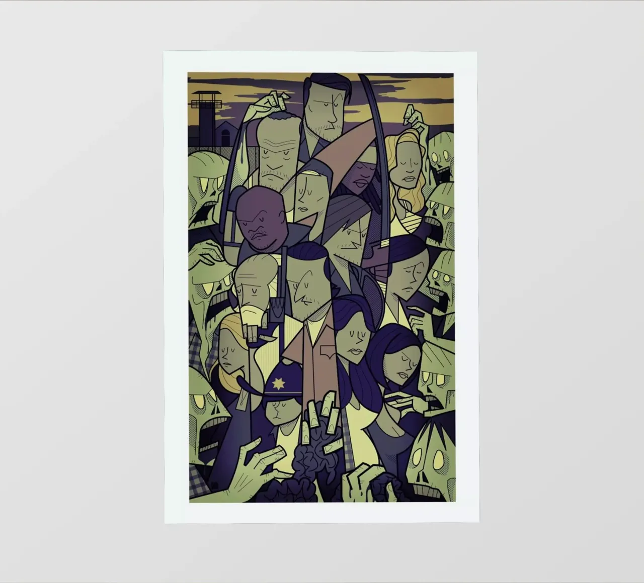 The Walking Dead pellicola backlit da Ale Giorgini