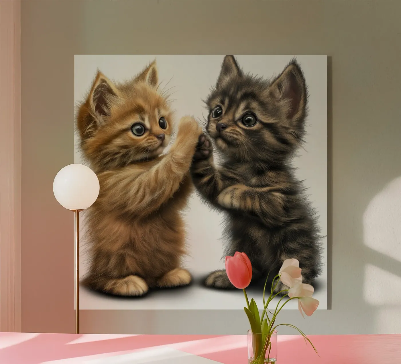 kitties acryl van Motivate-Today