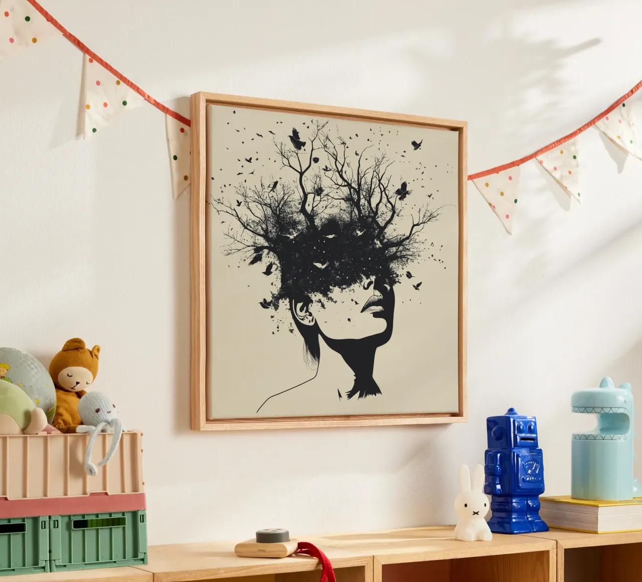 Mind & Boundary (1) canvas with Floater frame by Motivate-Today