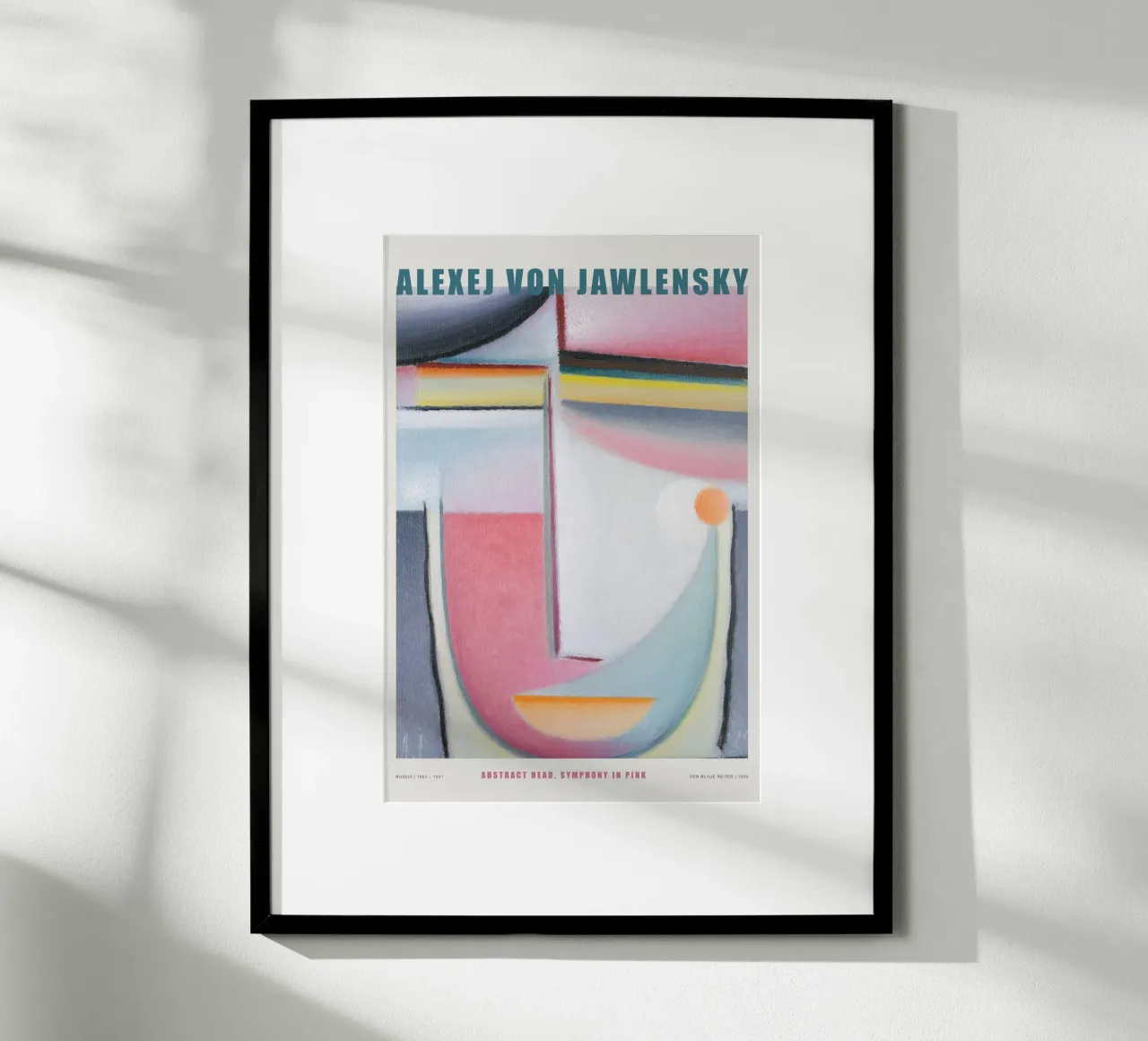 Alexej von Jawlenski - Symphony in Pink poster con telaio in legno da Old Masters