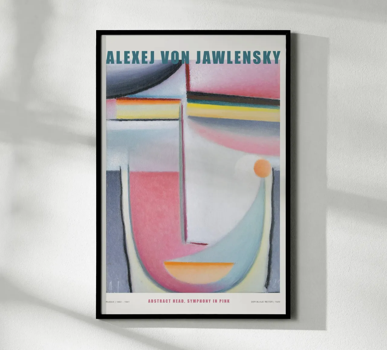 Alexej von Jawlenski - Symphony in Pink poster con telaio in legno da Old Masters