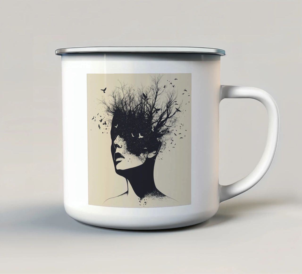 Mente e confini (2) tazza in smalto da Motivate-Today