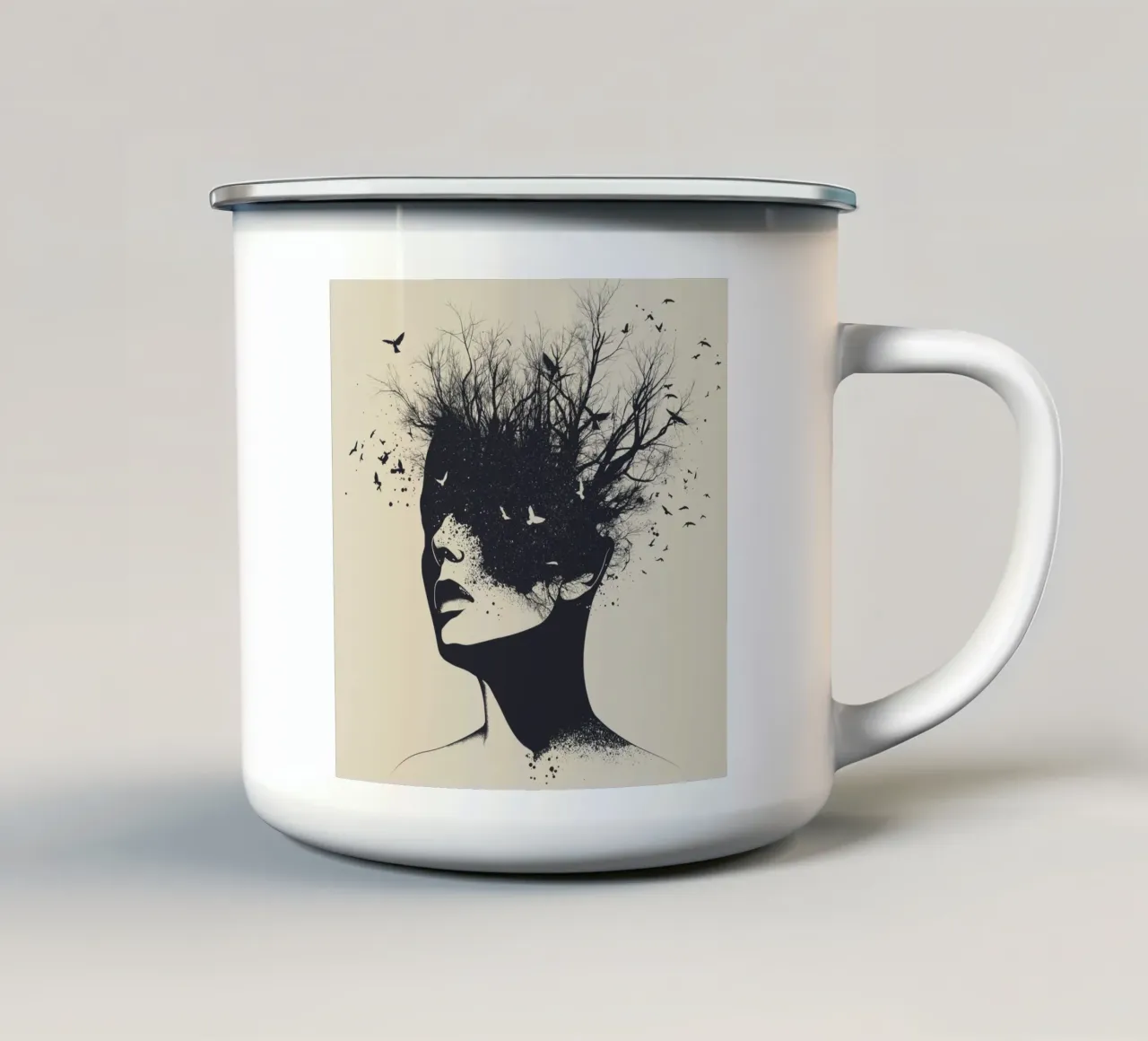 Mente e confini (2) tazza in smalto da Motivate-Today