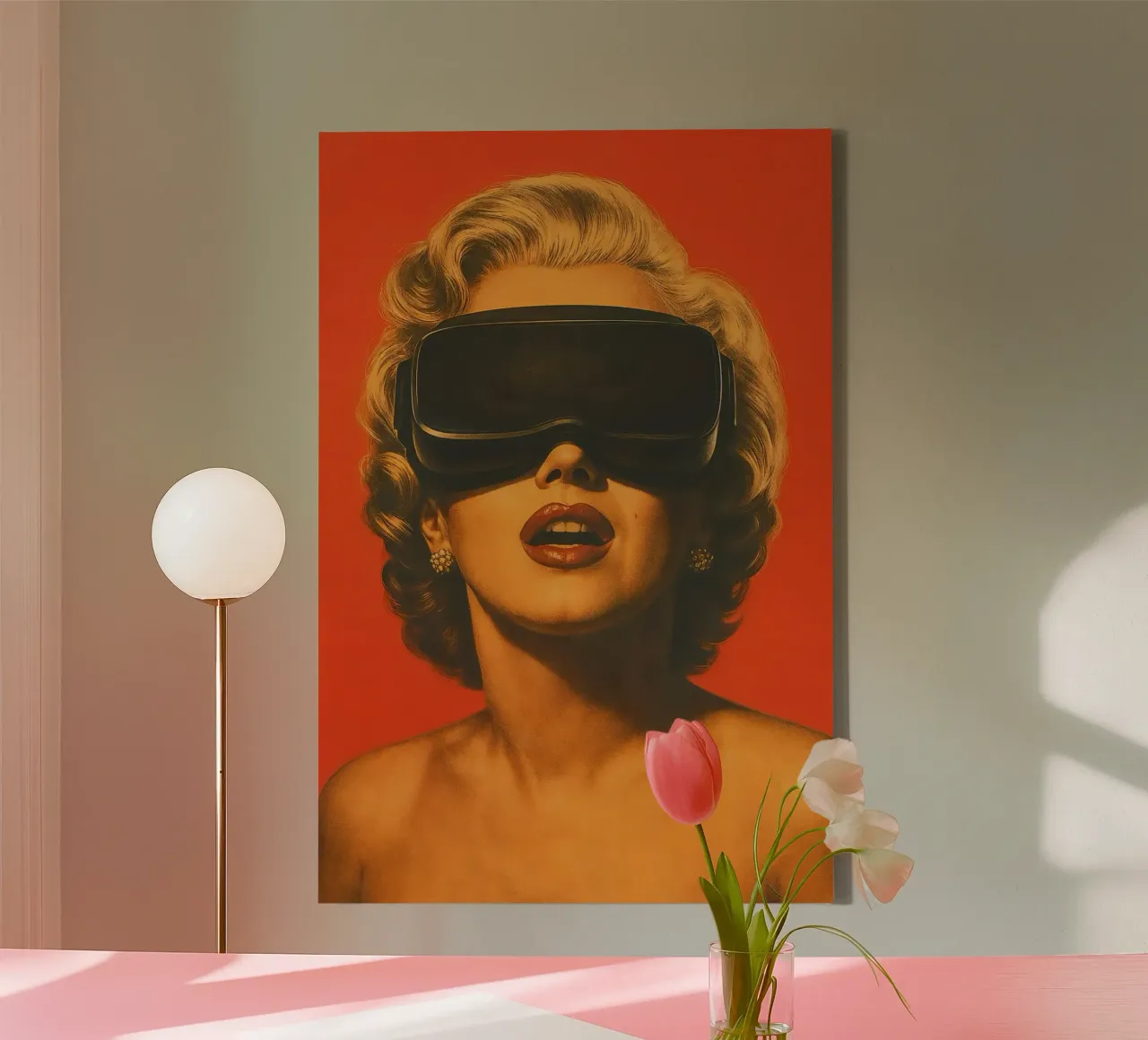 Pop icon of the future: Marilyn Monroe meets VR canvas with Floater frame by Studio Mooodz