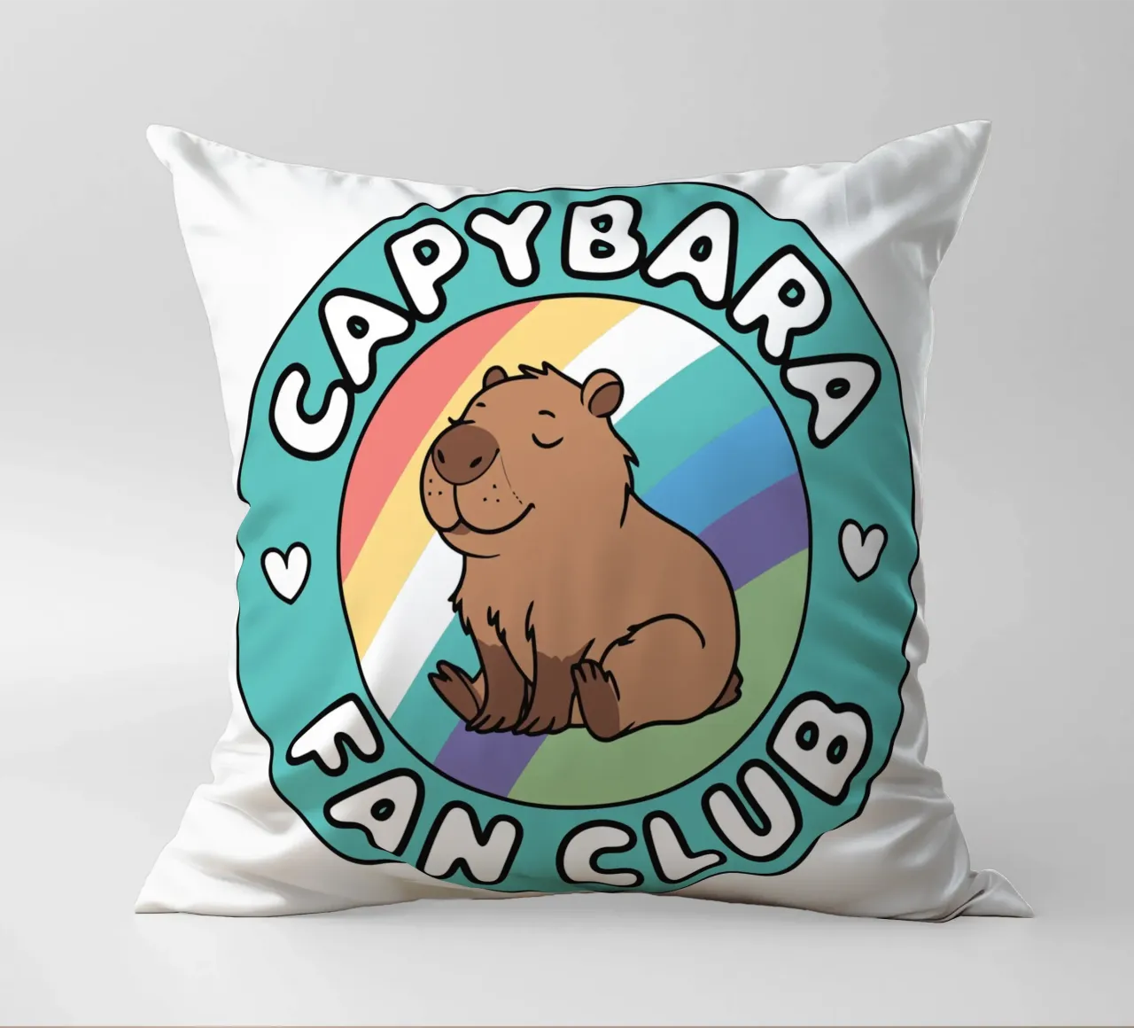 Capybara Fan Club cuscino da edsonramosart