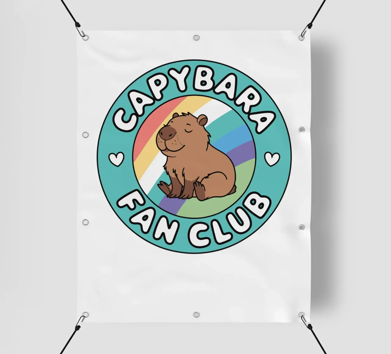 Capybara Fan Club telo in pvc da edsonramosart