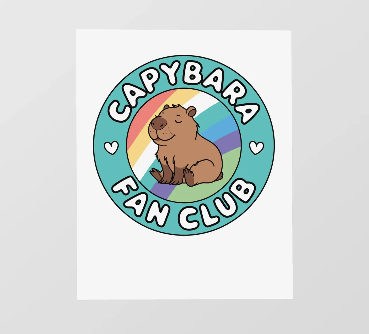 Capybara Fan Club telo in pvc da edsonramosart