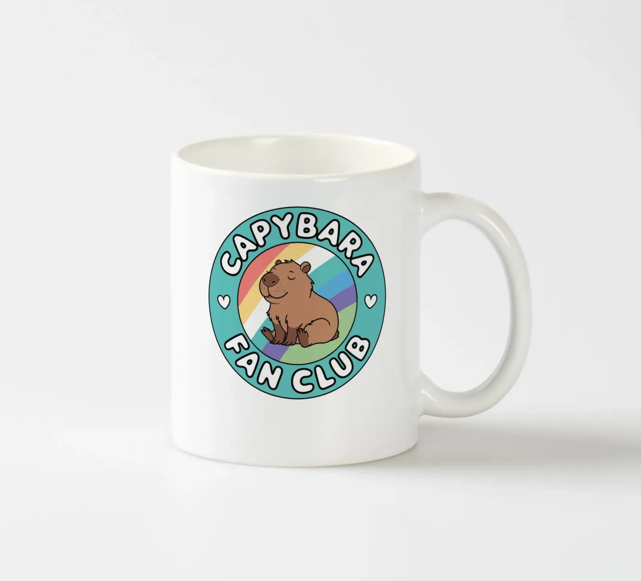 Capybara Fan Club tazza in ceramica da edsonramosart