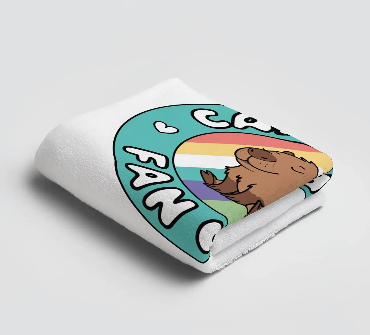 Capybara Fan Club asciugamano da bagno da edsonramosart