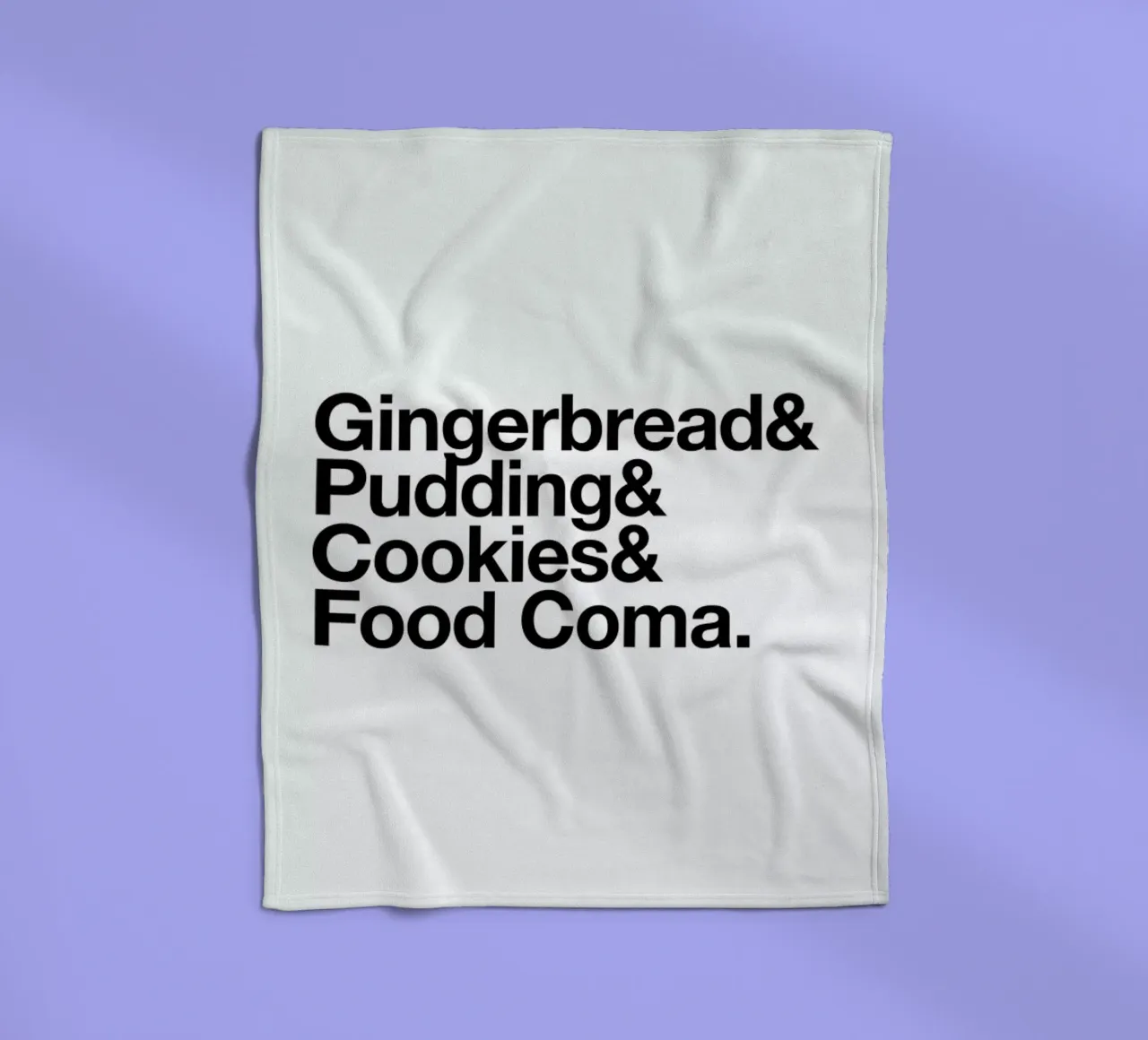 Food Coma fleece blanket by Studio One