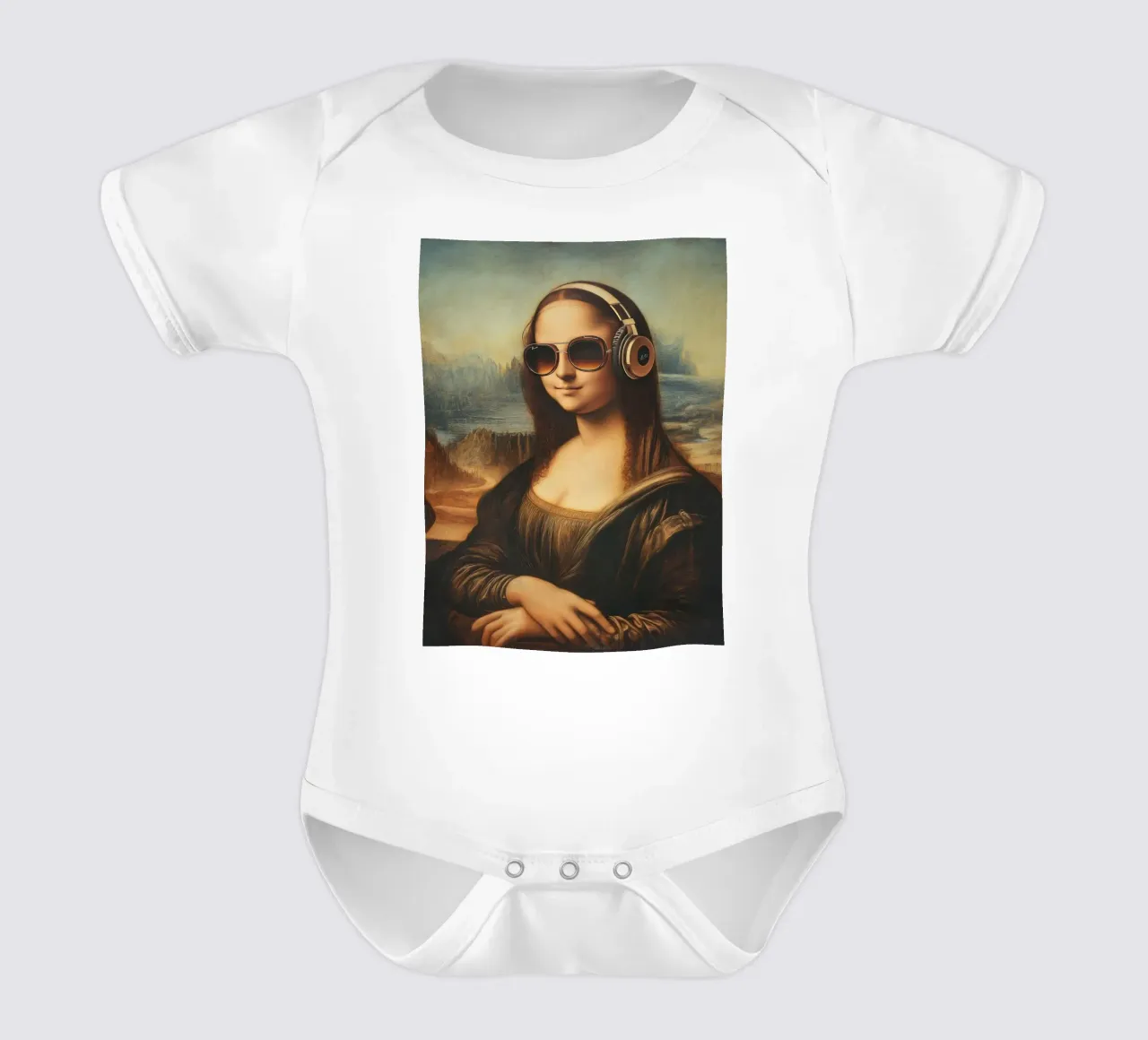 Monalisa modern body neonato maniche corte da LisaArtes
