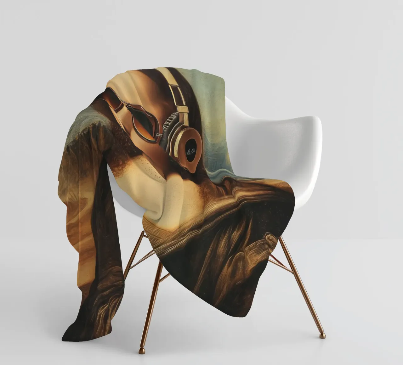Monalisa modern coperta in pile da LisaArtes