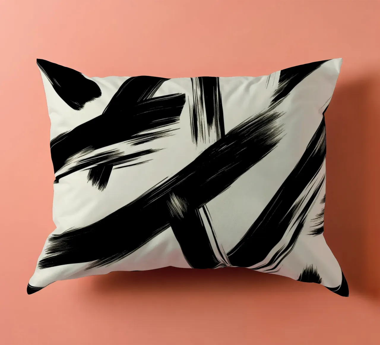 Astrazione in bianco e nero cuscino da DWA