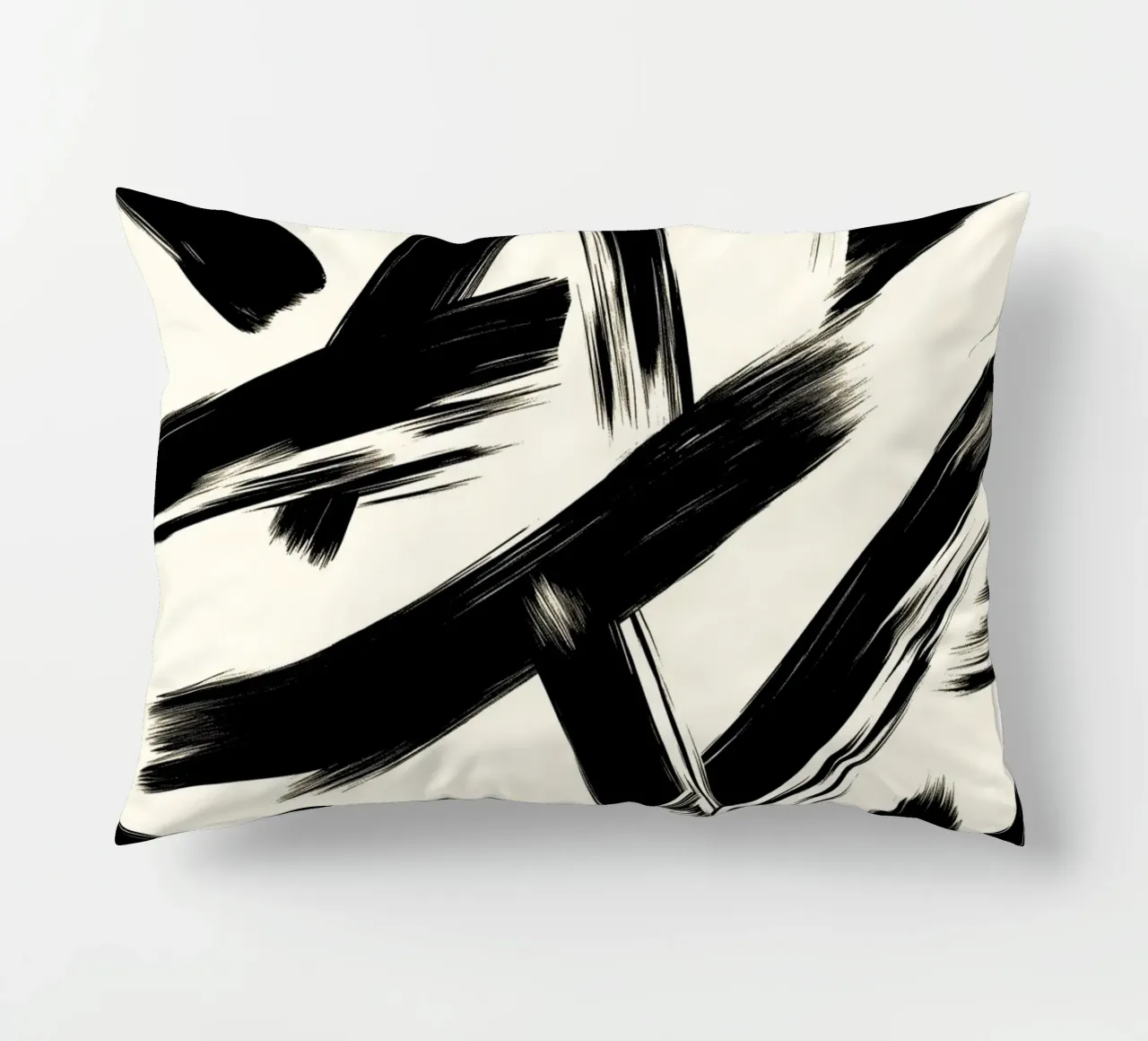 Astrazione in bianco e nero cuscino da DWA