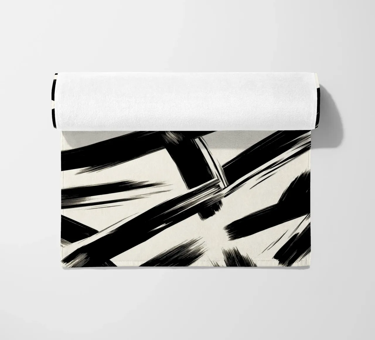 Astrazione in bianco e nero telo mare da DWA