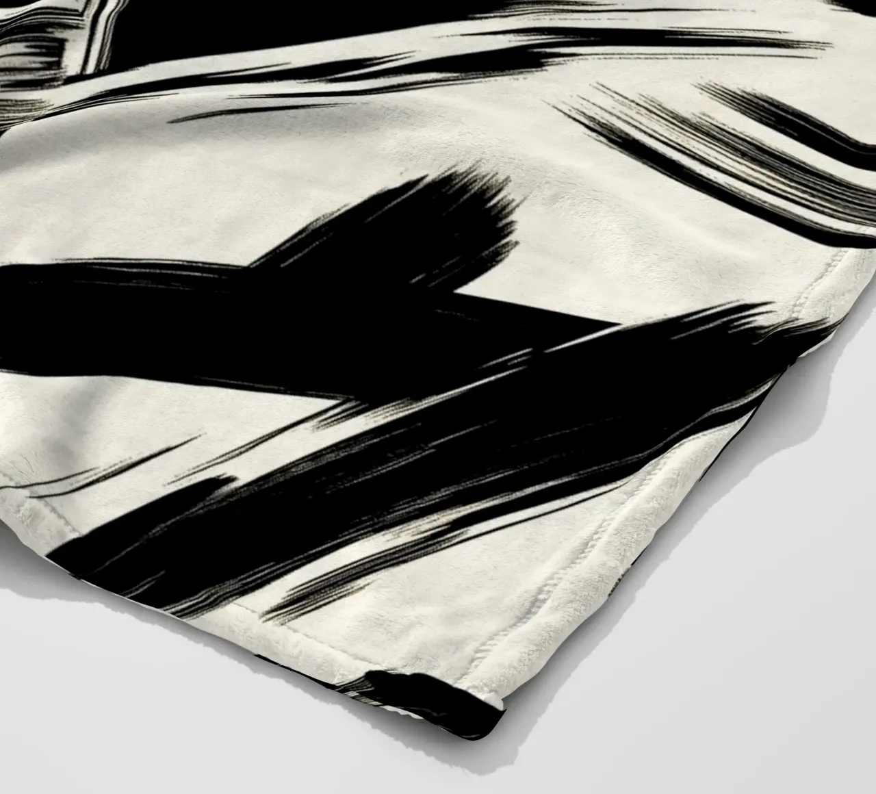 Astrazione in bianco e nero coperta in pile da DWA