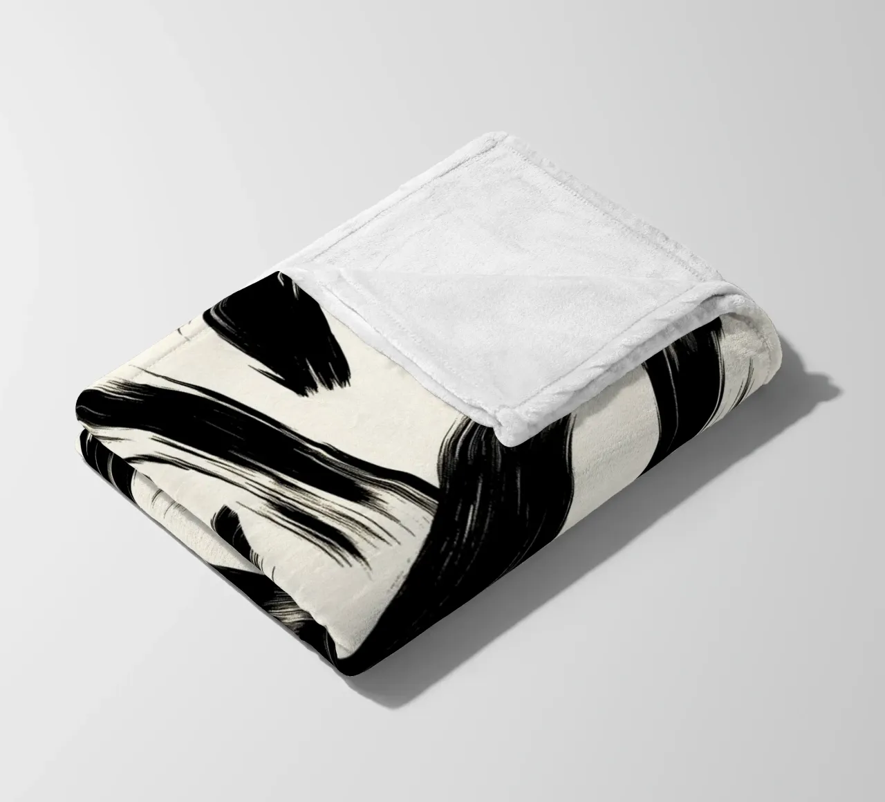Astrazione in bianco e nero coperta in pile da DWA