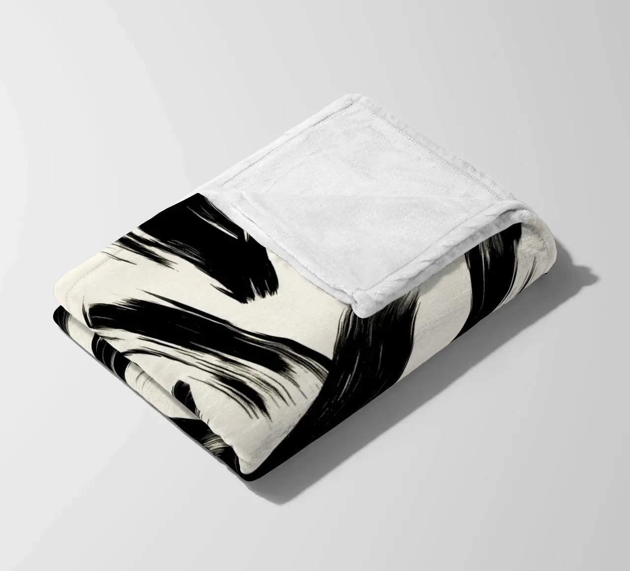 Astrazione in bianco e nero coperta in pile da DWA