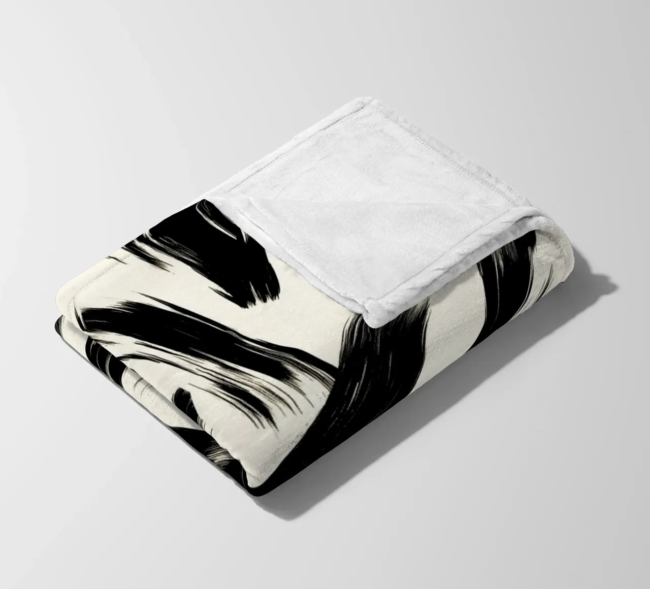 Astrazione in bianco e nero coperta in pile da DWA