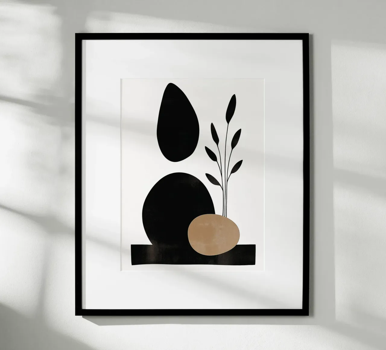 Forme organiche astratte poster con telaio in plastica da DWA