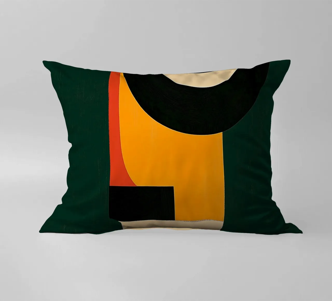 Abstract portrait decorative cushion by DWA