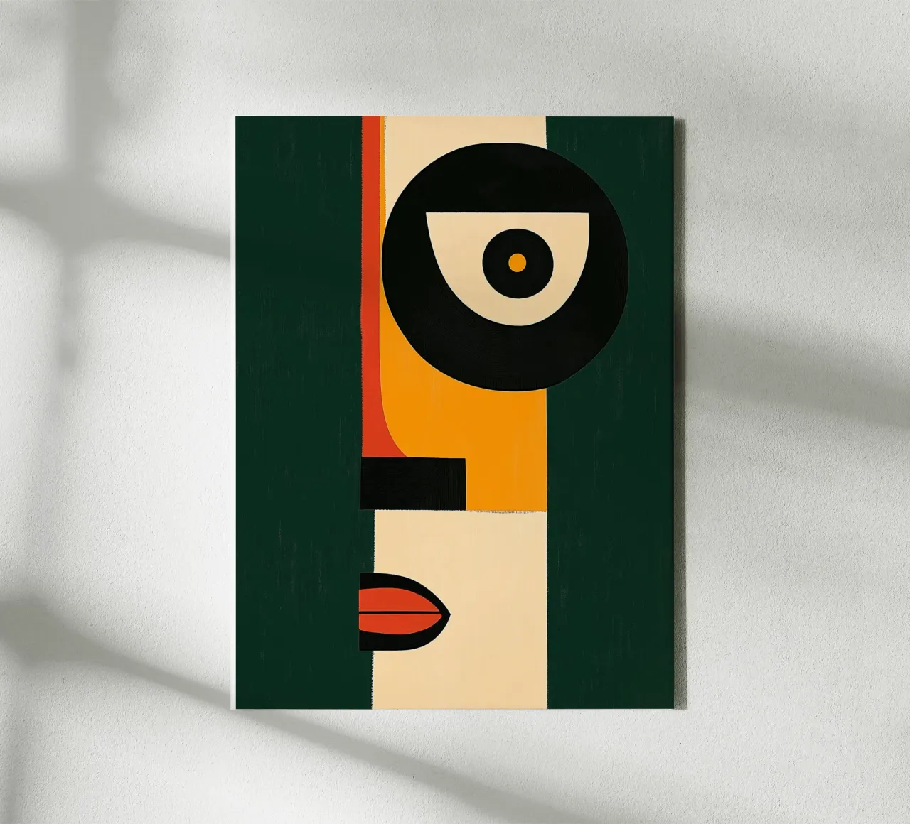 Abstract portrait canvas by DWA