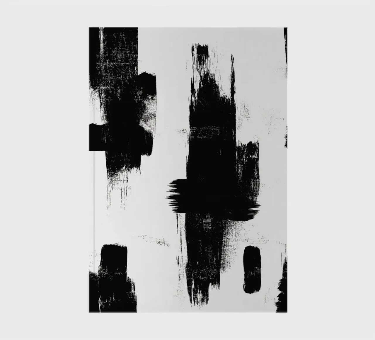 Abstraction in black and white notebook by DWA