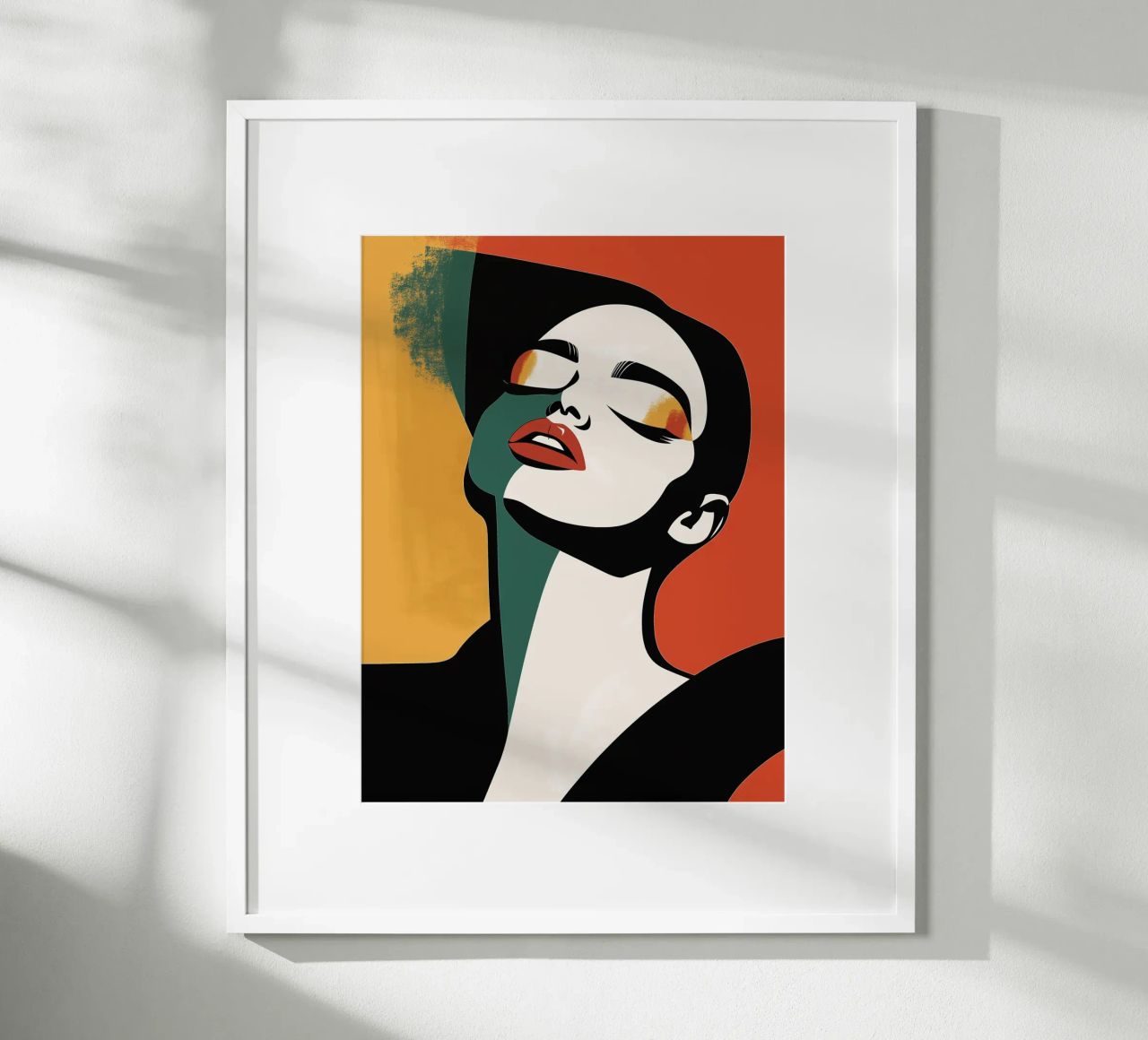 Graphic portrait poster by DWA