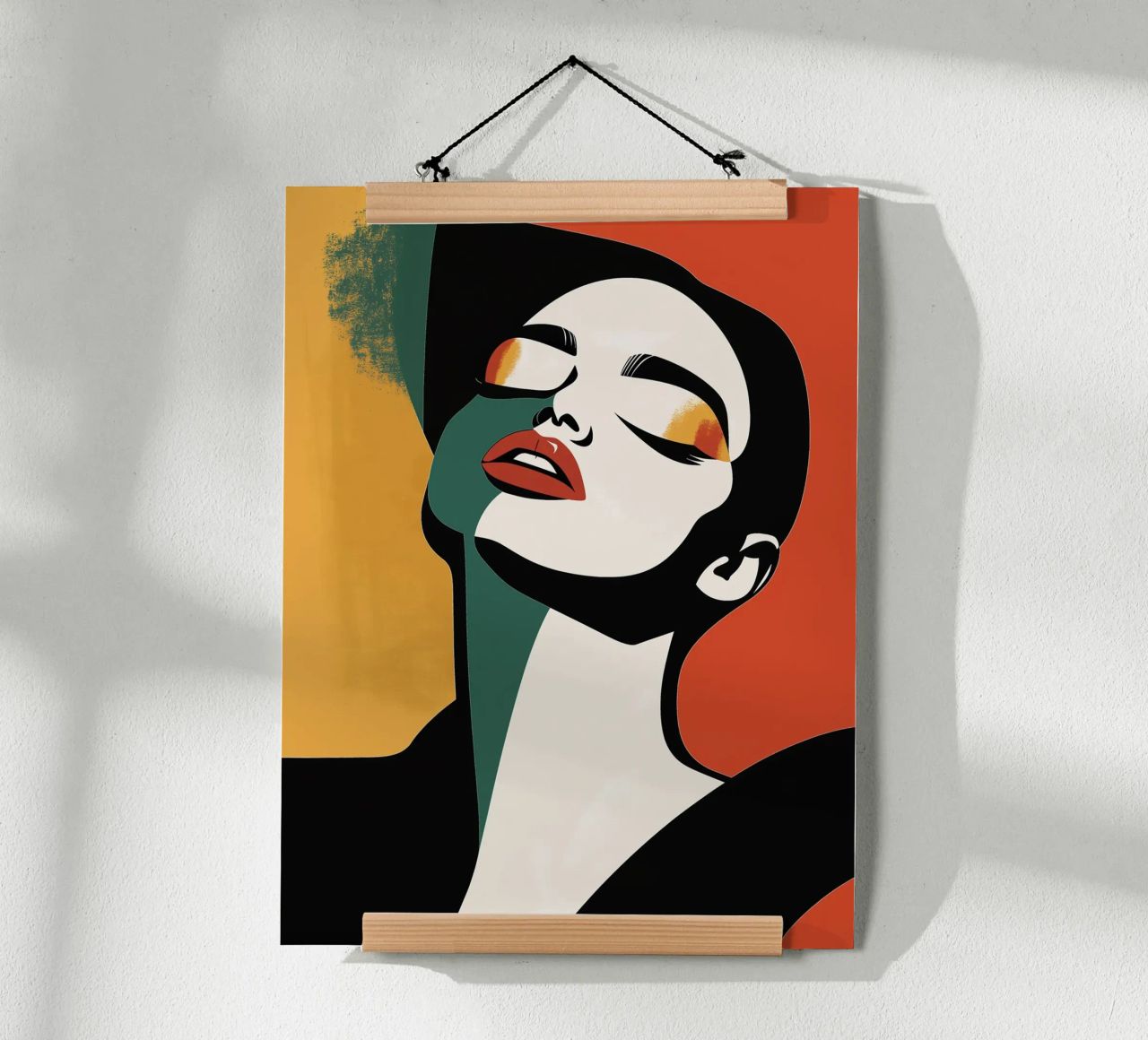 Graphic portrait poster by DWA