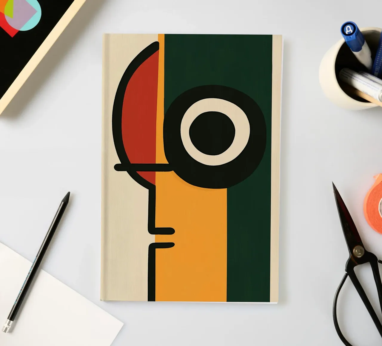 Minimalist abstract profile notebook by DWA