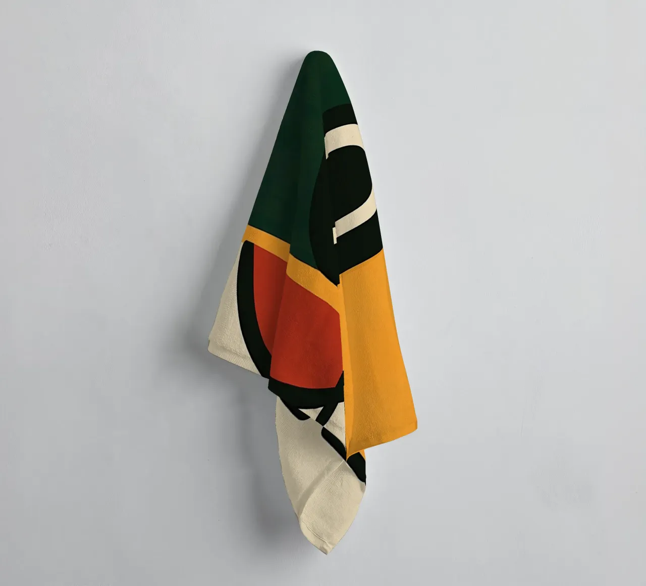 Minimalist abstract profile towel by DWA