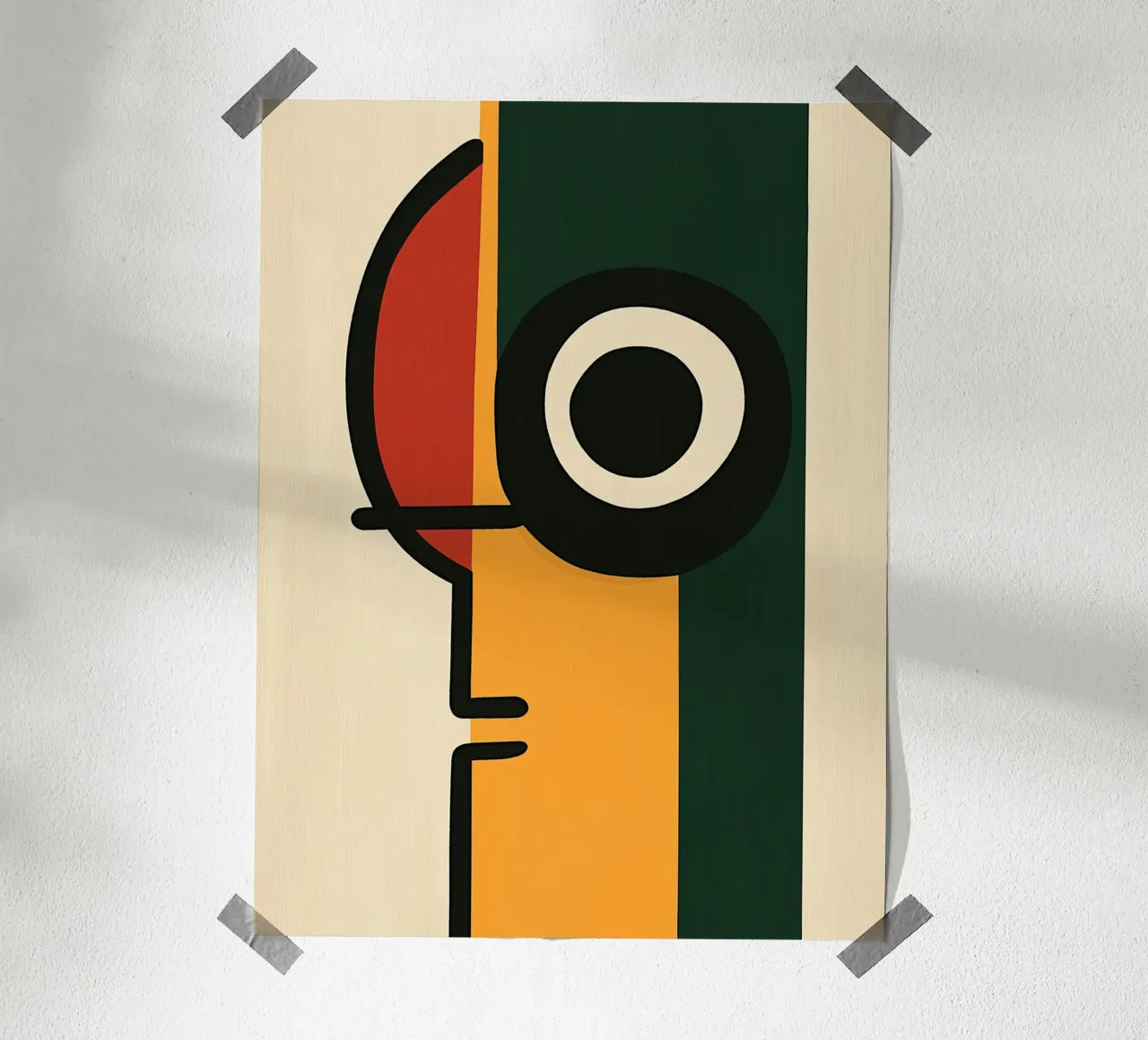 Minimalist abstract profile poster by DWA