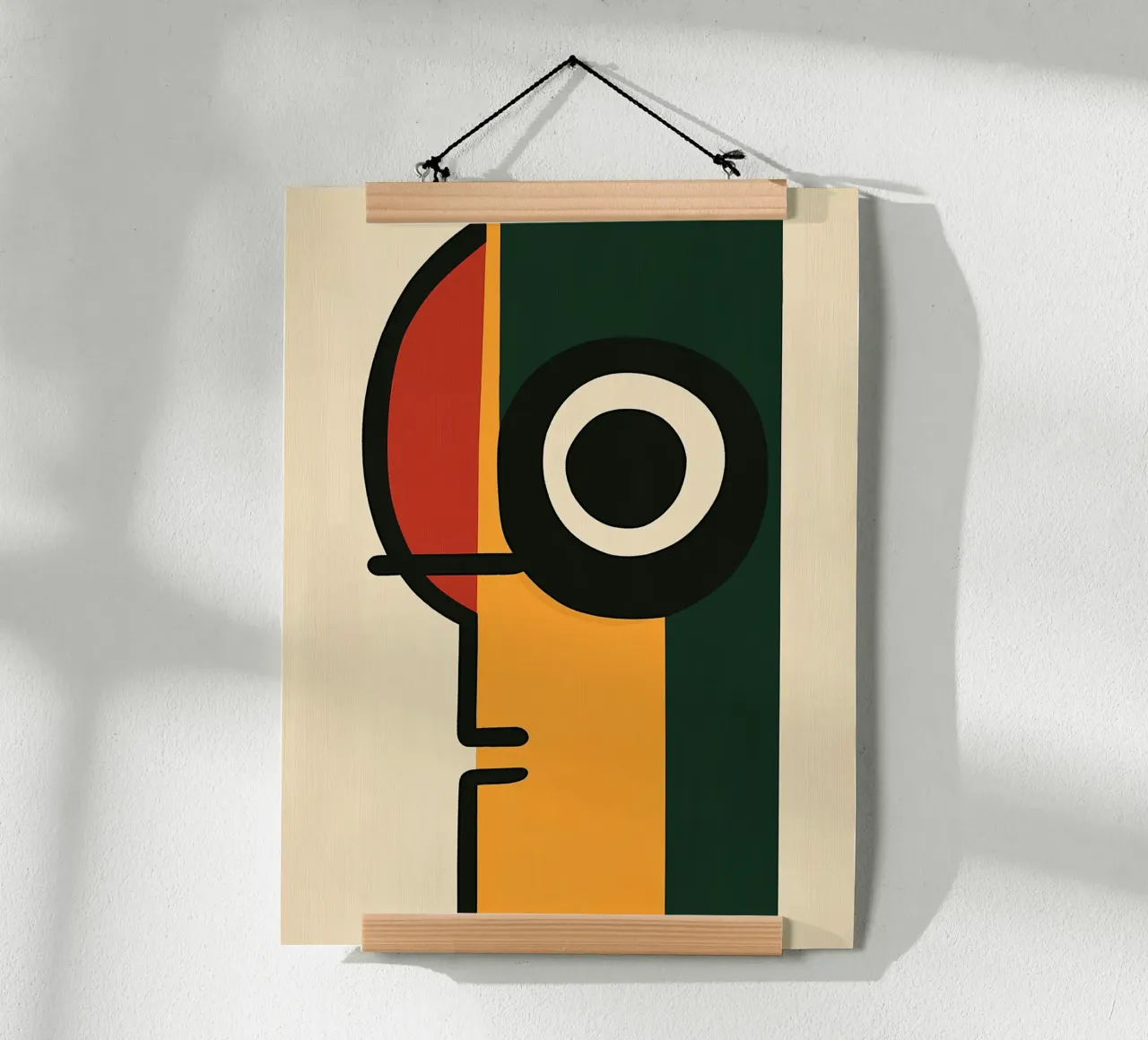 Minimalist abstract profile poster by DWA